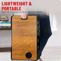 Foldable Wooden Mini Laptop Table for Bed, Study Table with Drawer, Tablet/Mobile Holder for Kids & Adults