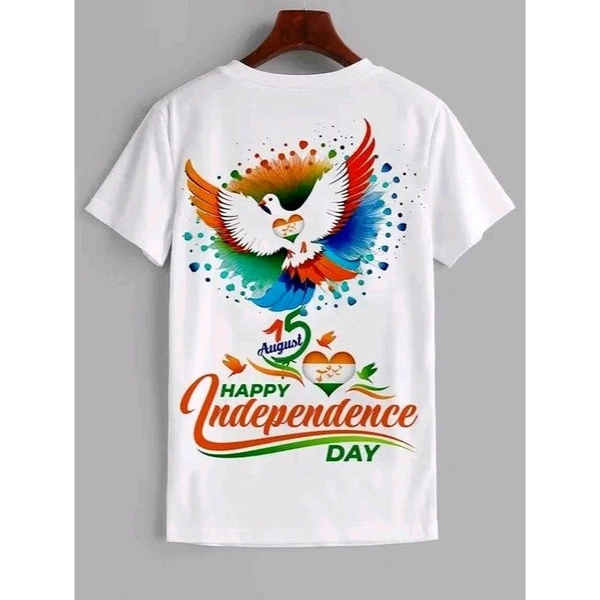 independence day  tshirt for kids, Independence Day T-Shirts | 15 August Tshirts | New trendy design T-shirts for kids| Printed t-shirts | Soft printed t-shirt | White colour printed t-shirt | Machine Printed t-shirt | Printed t-shirt for boy & girls - White, 8-9 Year