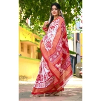 Trending Pure Cotton Sambapuri Pasapalli Saree Best Quilty - White