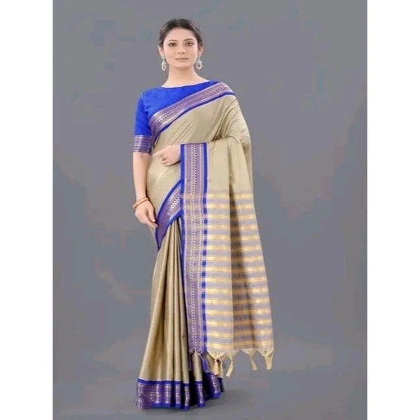 PLAIN COTTON SILK SAREE