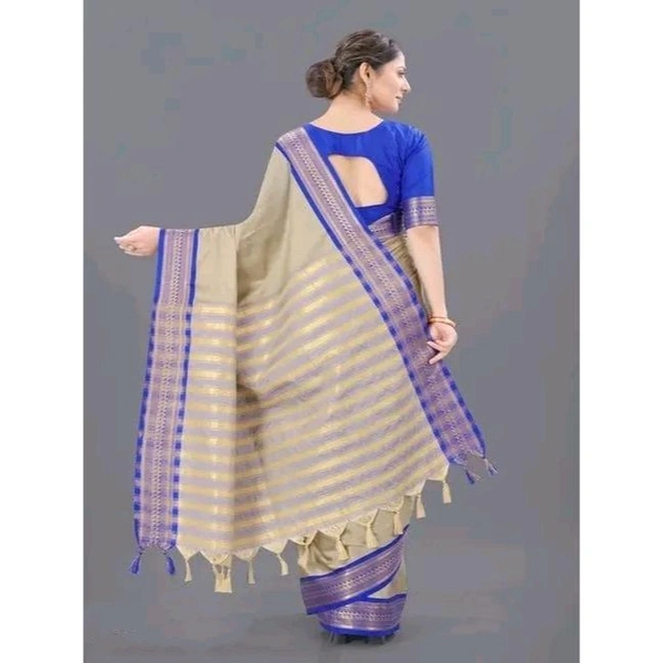 PLAIN COTTON SILK SAREE