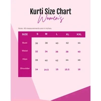 New Ethnic 4 You Straight Short Kurta for Girls and Women - Green, XXL