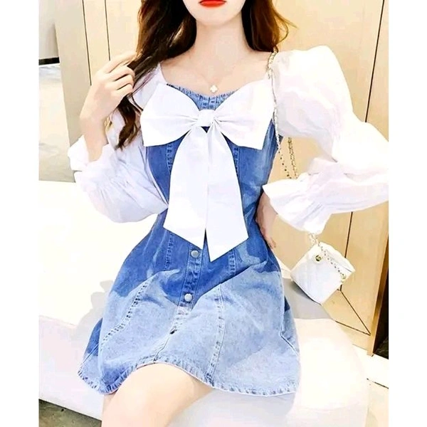 Fancy Latest Women Dresses - Blue, S