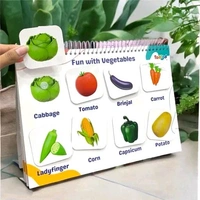 Todfod Chhote Natkhat, All in One Early Learning Board Book For Kids to Learn Vehical, Shapes, Colors, Fruits, Numbers, Body Parts Fruits, Vegetable, Animal Preschool Velcro Binder Book For Kids(13 Pages)