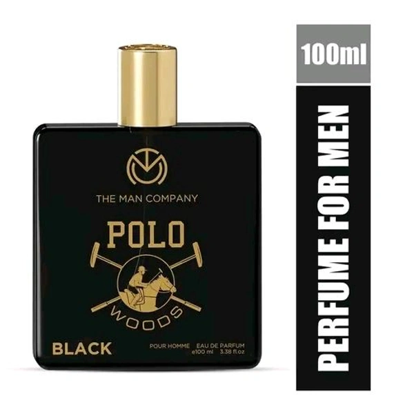 The Man Company Black Perfume - POLO Series | Premium Long-Lasting Deo Perfume Body Spray | EDP for Him