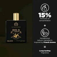 The Man Company Black Perfume - POLO Series | Premium Long-Lasting Deo Perfume Body Spray | EDP for Him