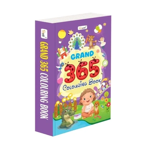 GRAND - 365 Colouring Book :- Painting and drawing book for kids, creative learning for toddlers, educational colouring book