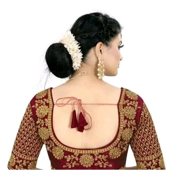 NEW WOMEN EMBRODRY BLOUSE - Maroon, 38
