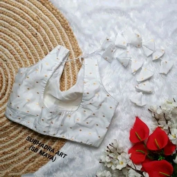 Latest Women Girls Sweet Hart Neck Blouses - White, 34