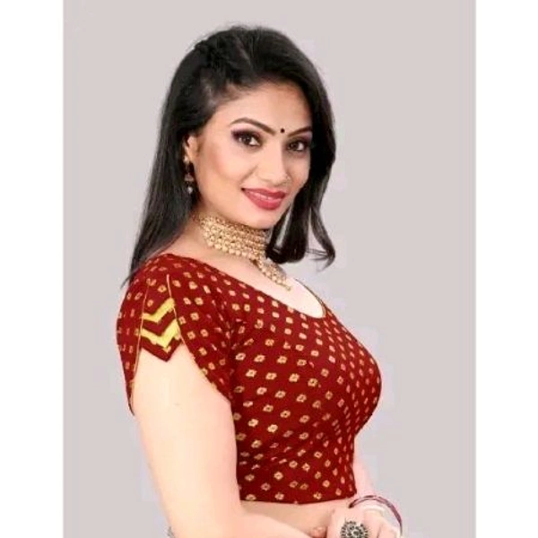 New Fancy With Trading Blouse For Women - Maroon