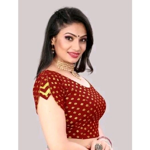 New Fancy With Trading Blouse For Women - Maroon