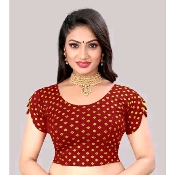 New Fancy With Trading Blouse For Women - Maroon