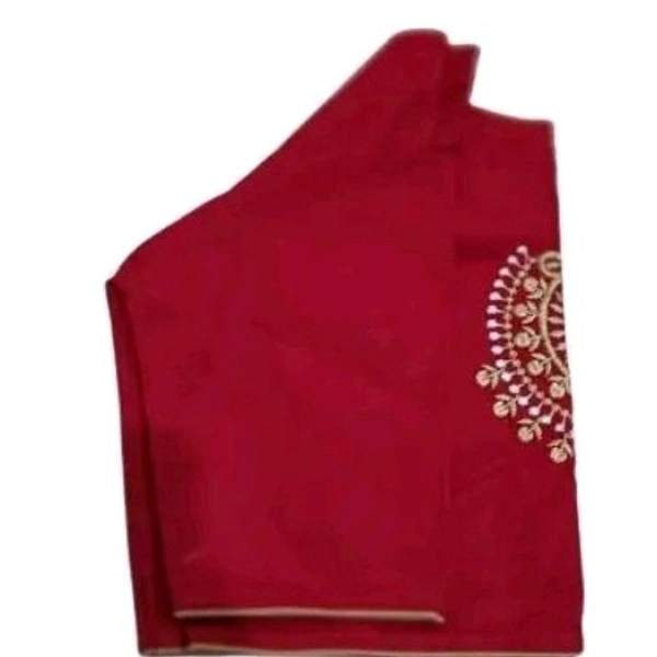 pure cotton embroidery design woman blouse Red Jhumko - Maroon, 34