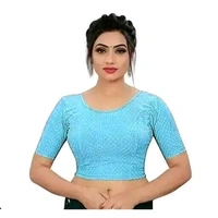 WOMENS' BLOUSE - Blue, 32