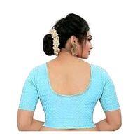 WOMENS' BLOUSE - Blue, 36