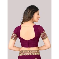 Self Design, Embroidered, Solid/Plain Bollywood Georgette - Green