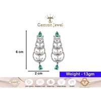 THEREE LAYER AD CHANDBALI EARRINGS