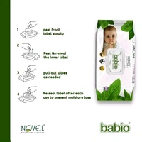 Baby Wipes 72 Sheets pack of 4/with Lid