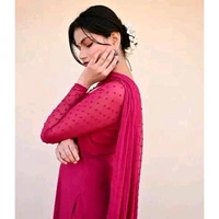 Women Self Design Kurti, Pant and Dupatta Set - S