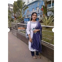 Cotton Blend Neck Embroidery 3 PC Suit For Women Fashion 
