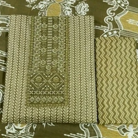 Cotton Embroidered Unstitched Dress Material