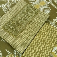 Cotton Embroidered Unstitched Dress Material