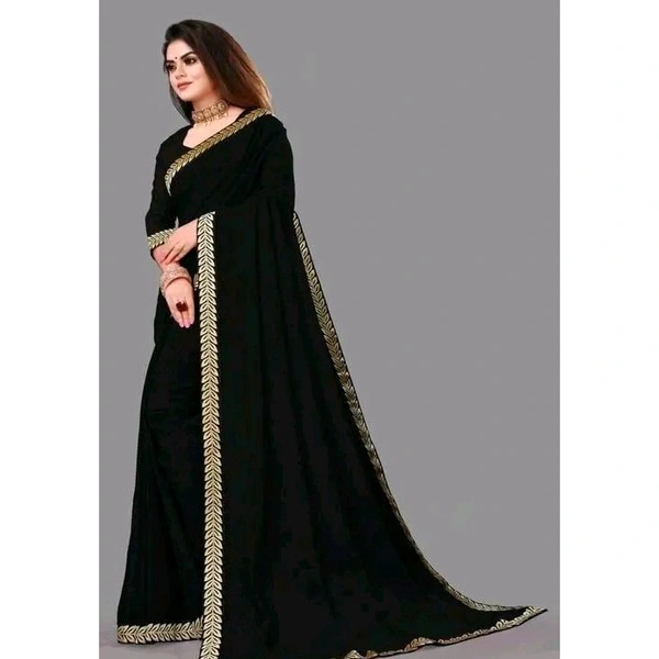 Solid/Plain Daily Wear Georgette Saree