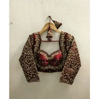 New Embroidery Long Sliv Stitched Free Size Blouse
