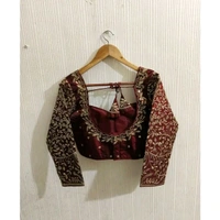 New Embroidery Long Sliv Stitched Free Size Blouse