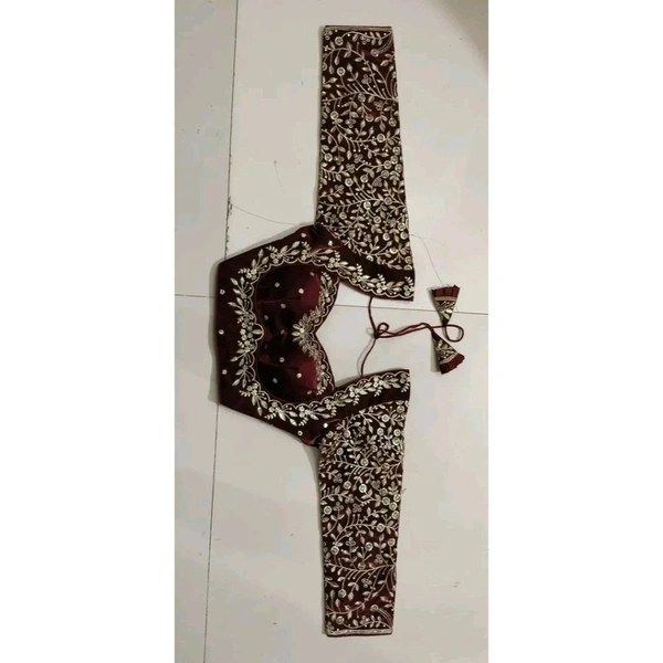 New Embroidery Long Sliv Stitched Free Size Blouse