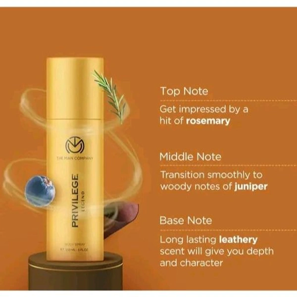 The Man Company Privilege Active & Legend Deodorant for Men - 2 X 150ml | Long-Lasting Deo Perfume Body Spray