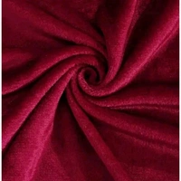100% Woolen Fabric Warm Super Soft Single Bedsheet with 1Pillow Cover. Warm fitted bedsheet specially made for Winters seasons [Size - 36x78 Inches] High Quality woolen bedsheets ( Red )