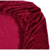 100% Woolen Fabric Warm Super Soft Single Bedsheet with 1Pillow Cover. Warm fitted bedsheet specially made for Winters seasons [Size - 36x78 Inches] High Quality woolen bedsheets ( Red )