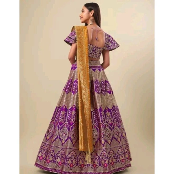 Milost Women's Purple Lehengas