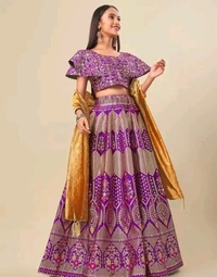 Milost Women's Purple Lehengas