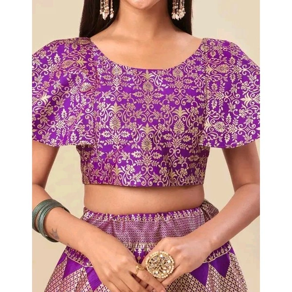 Milost Women's Purple Lehengas