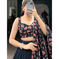 Women's Collection Dolla Silk Lehenga Choli Patola Print with Foil Work With Unstitched Blouse