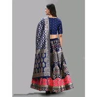 LATEST FANCY SELF DESIGN LAHENGA CHOLI with unstiched blouse