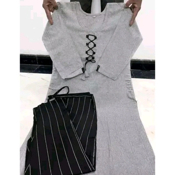 Women kurta and pant set with dupatta - XL