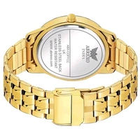 ABREXO, Abx1220- Gold Day & Date Watch + Golden Diamond Studded Bangle Watch Combo For Men & Women, Women Watches, Couple Watches Combo, Men Watches, Gold Watches for Couple, Valentine Day Gift, Anniversary Gift Combo, Unisex Watches, Gold Watch Combo For Couple, (Best Gift Pack for Couple)