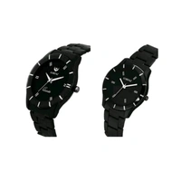 Black Couple Watch Combo | Watch for Men | Watch for Women | AM-8A
