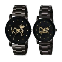 Deasingner King Queen Metal Couple Combo WAtch For Boy & Girls Couple Watches Analog Watch - For Boys & Girls