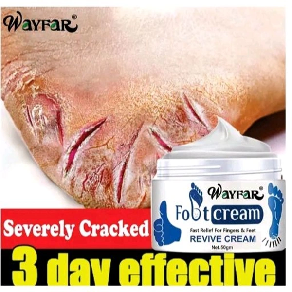 WaYFaR Foot Crack Cream For Dry Cracked Heels & Feet (50gm) Pack of 1