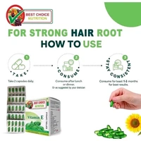 Vitamin E Oil FOR Face Hair Pimple Glowing Skin Nail Care (50 caps)