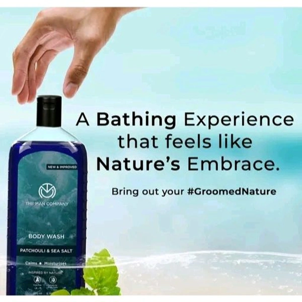 Patchouli & Sea Salt Perfumed Body Wash for Men for Smooth Skin - 2 x 200mlName: Patchouli & Sea Salt Perfumed Body Wash for Men for Smooth Skin - 2 x 200mlBrand: The Man CompanyConcern: No ConcernFlavour: No FlavourNet Quantity (N): 2Body Wash | Patchouli & Sea Salt Meet your skin’s thirst quencher! The Man Company’s Patchouli & Sea Salt Body Wash is what you need to make your bat