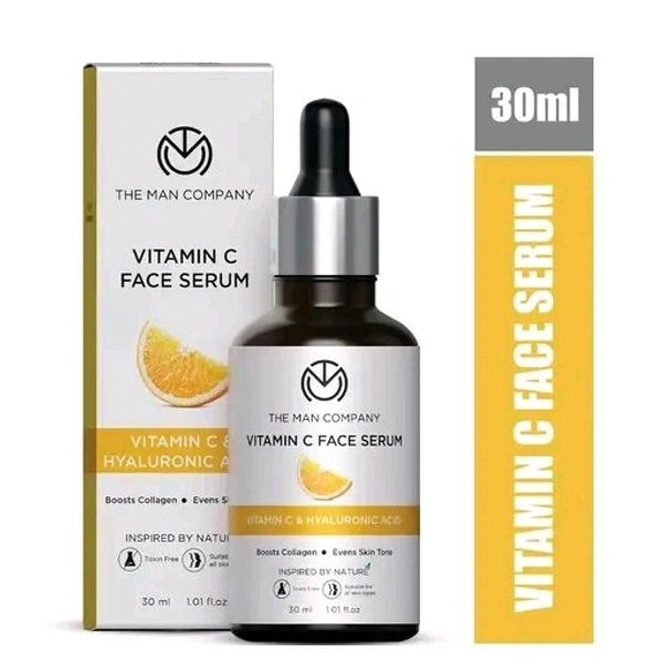 VITAMIN C FACE SERUM for Brightness - 30ml | Fades Dark Spots & Hydrates | For Oily, Dry, Normal & Combination Skin | Lightweight & Non-Sticky