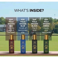 The Man Company Perfume Gift Set for Men 4 X 20ml - POLO WOODS COLLECTION | Travel Friendly Gift Set | Deo Perfume Body Spray