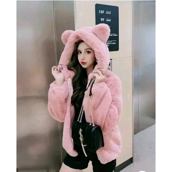 Aksha Hoodies For Girls And Womens - Pink, L