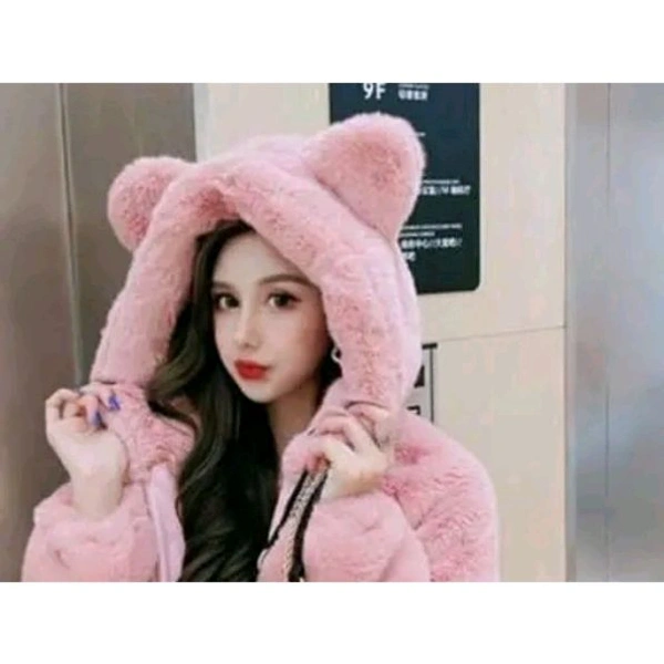 Aksha Hoodies For Girls And Womens - Pink, L