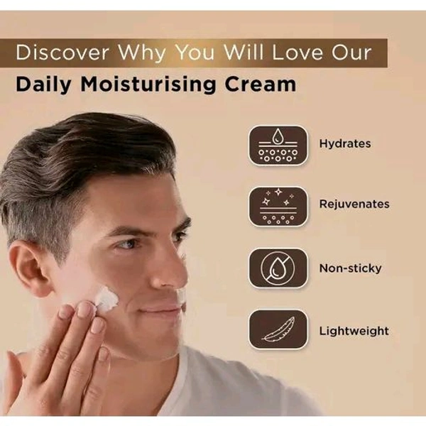 The Man Company 24-Hour Daily Moisturising Cream With Shea Butter & Vitamin E for Moisturising & Hydrating | All Skin Types | 50 gm
